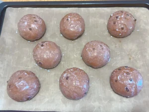 Double Chocolate Lava Cocoa Buns (Black-Eyed Pea Buns)