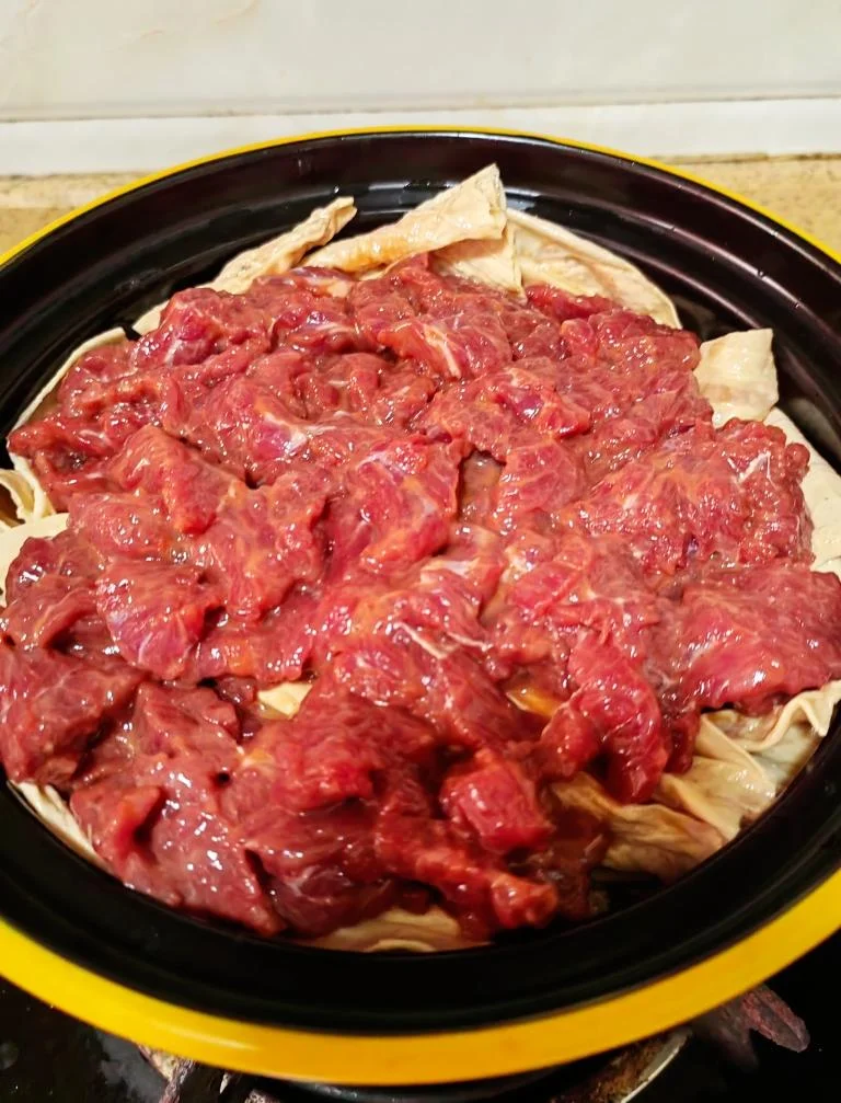 Braised Beef with Dried Tofu Sticks