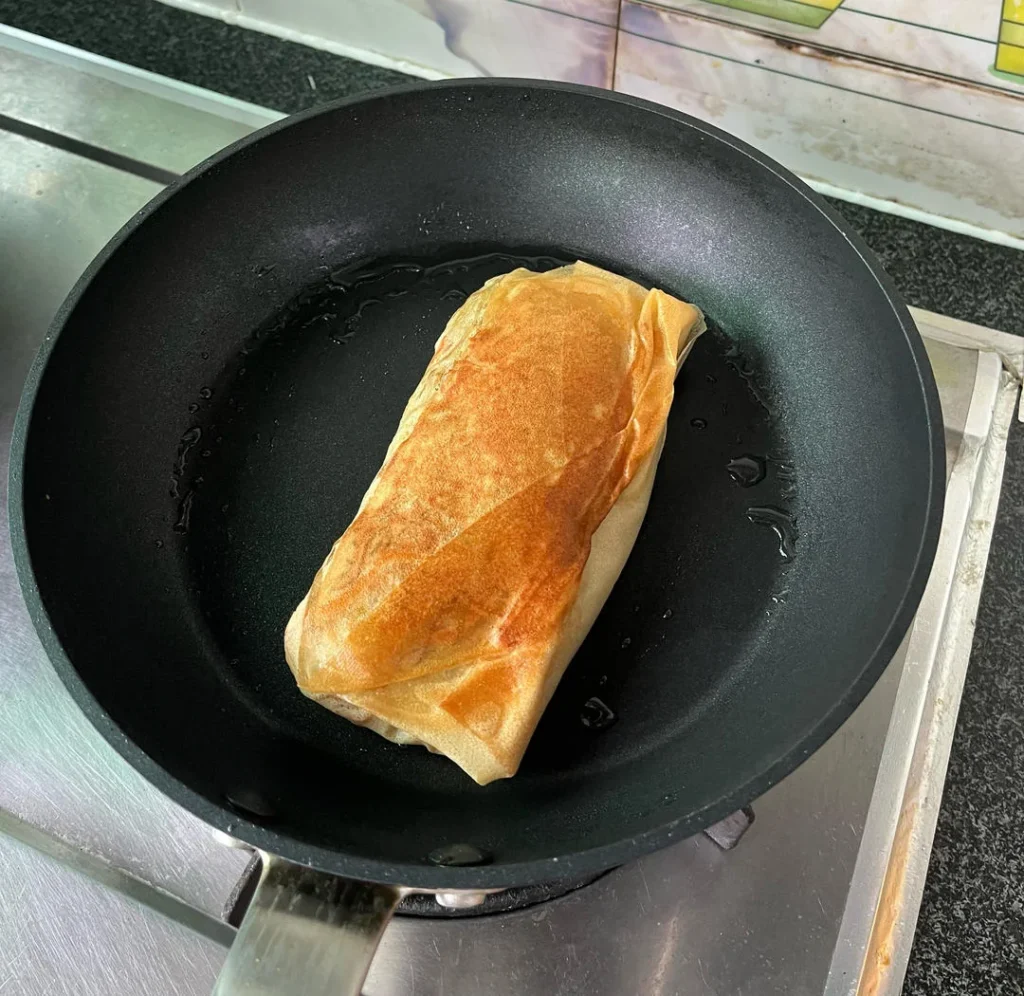 Quick Breakfast Gluten-Free Low-Calorie Pancake Wrap