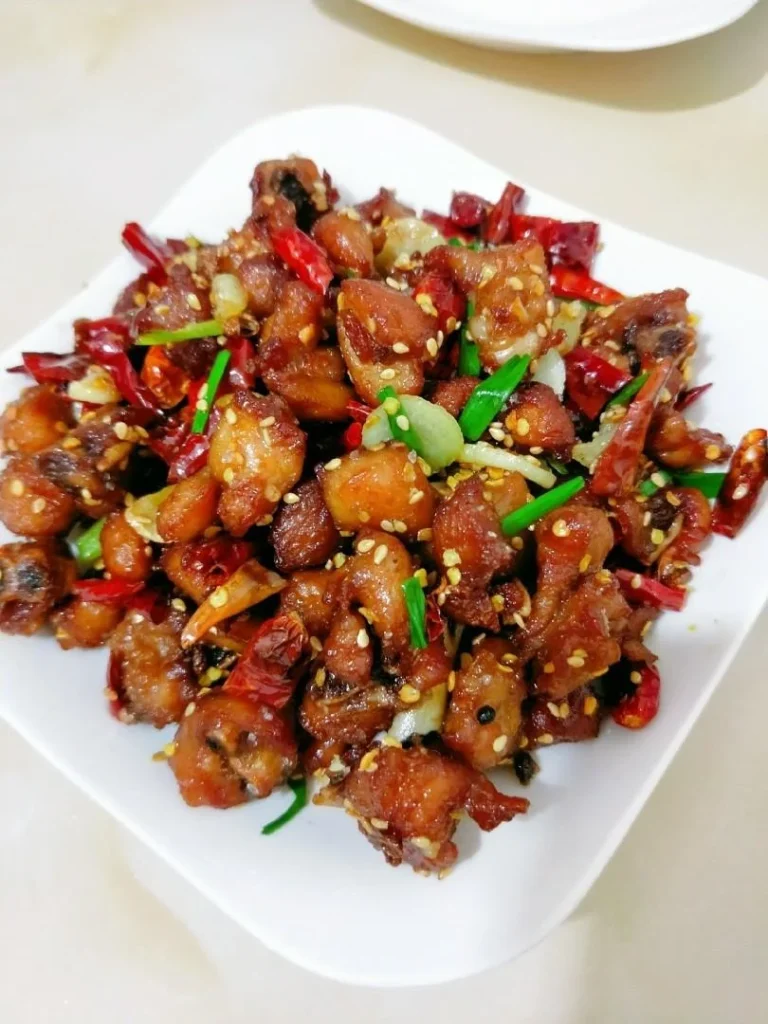 Spicy Diced Chicken with Dry Chilies