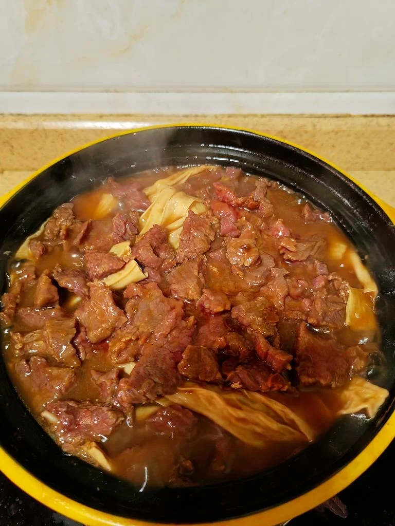 Braised Beef with Dried Tofu Sticks