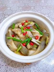 Tender Tofu and Sea Bass Clay Pot