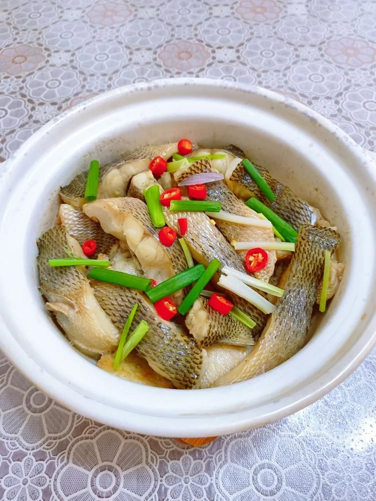 Tender Tofu and Sea Bass Clay Pot