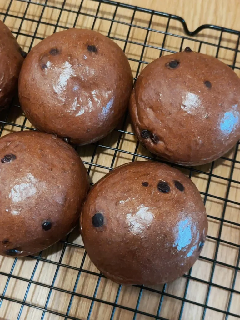 Double Chocolate Lava Cocoa Buns (Black-Eyed Pea Buns)