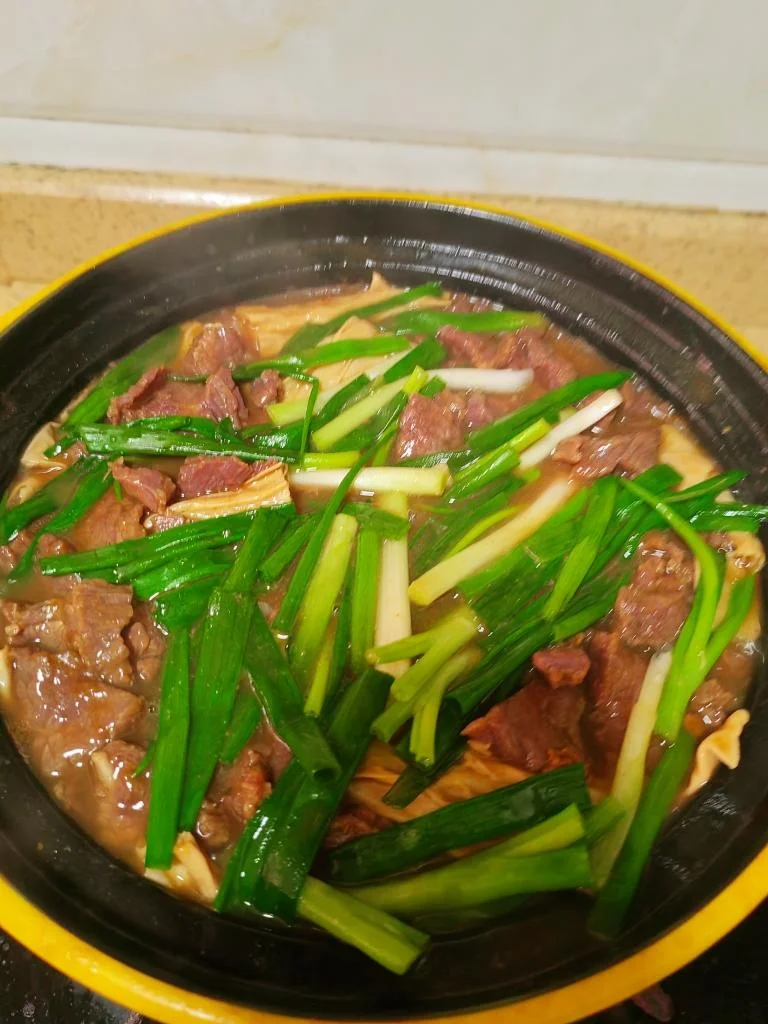 Braised Beef with Dried Tofu Sticks