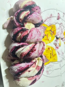 Blueberry Toast Bread (No-Knead Version)