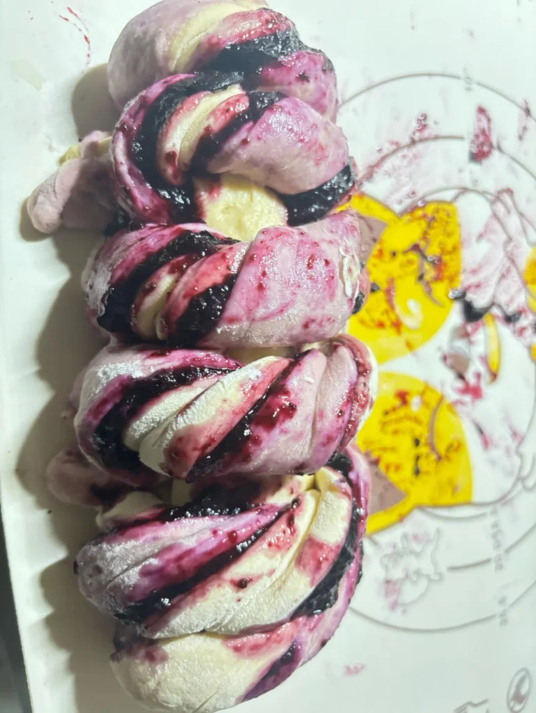 Blueberry Toast Bread (No-Knead Version)