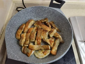 Pan-Fried Sea Bass Chunks