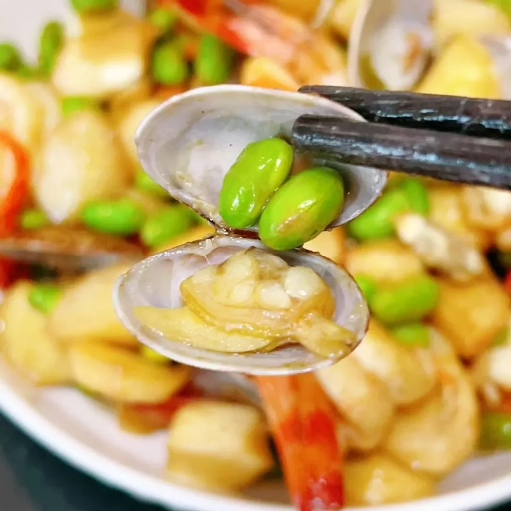 Braised Three Delicacies with Water Bamboo (Low-Fat & Slimming)