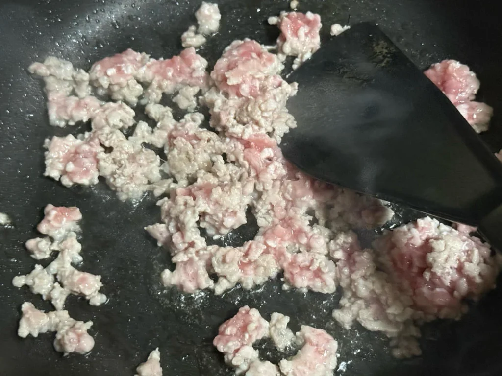 Minced Pork and Scallion Braised Tofu