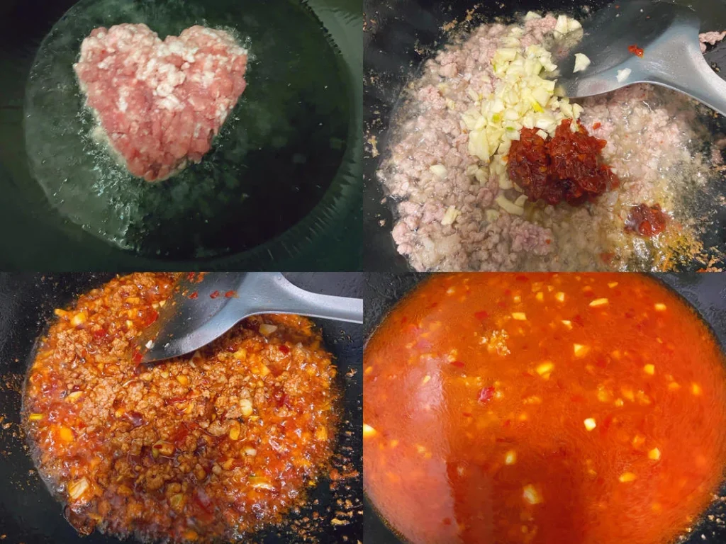 Ants Climbing a Tree (Spicy Minced Pork with Glass Noodles)