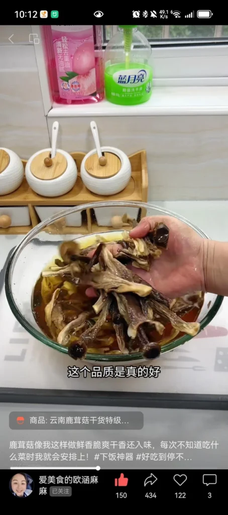 Stir-fried Pork with Velvet Pioppini Mushrooms