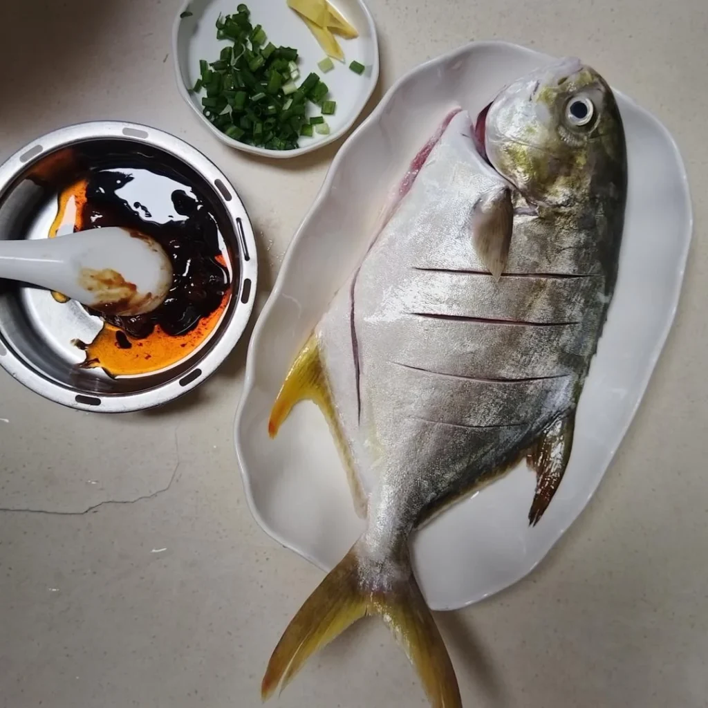 Braised Golden Pomfret