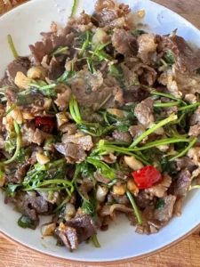 Stir-Fried Beef with Cilantro (Renegade Edition)