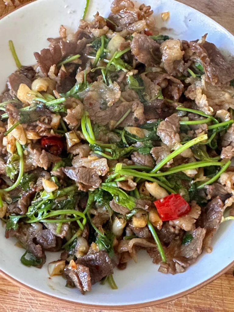 Stir-Fried Beef with Cilantro (Renegade Edition)