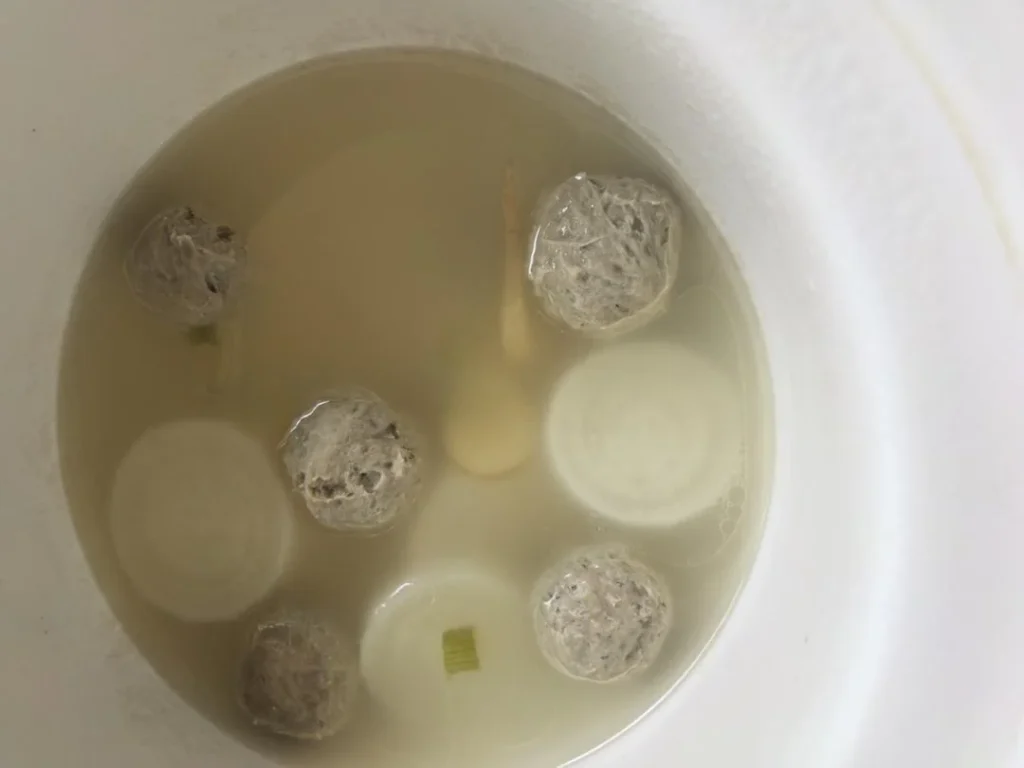 Beef Meatball and Daikon Radish Soup