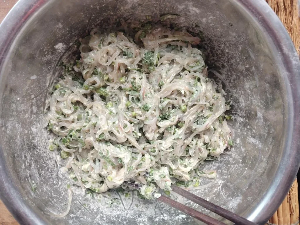 Pan-Fried Noodlefish Fritters
