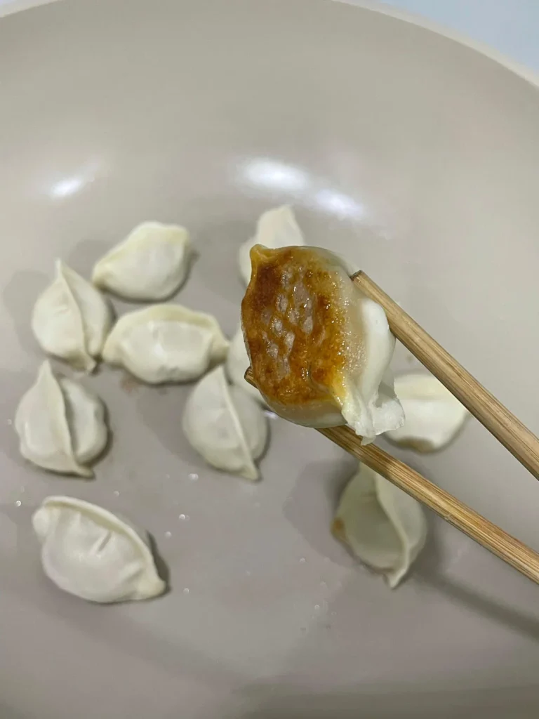 10-Minute Pan-Fried Dumplings for Breakfast