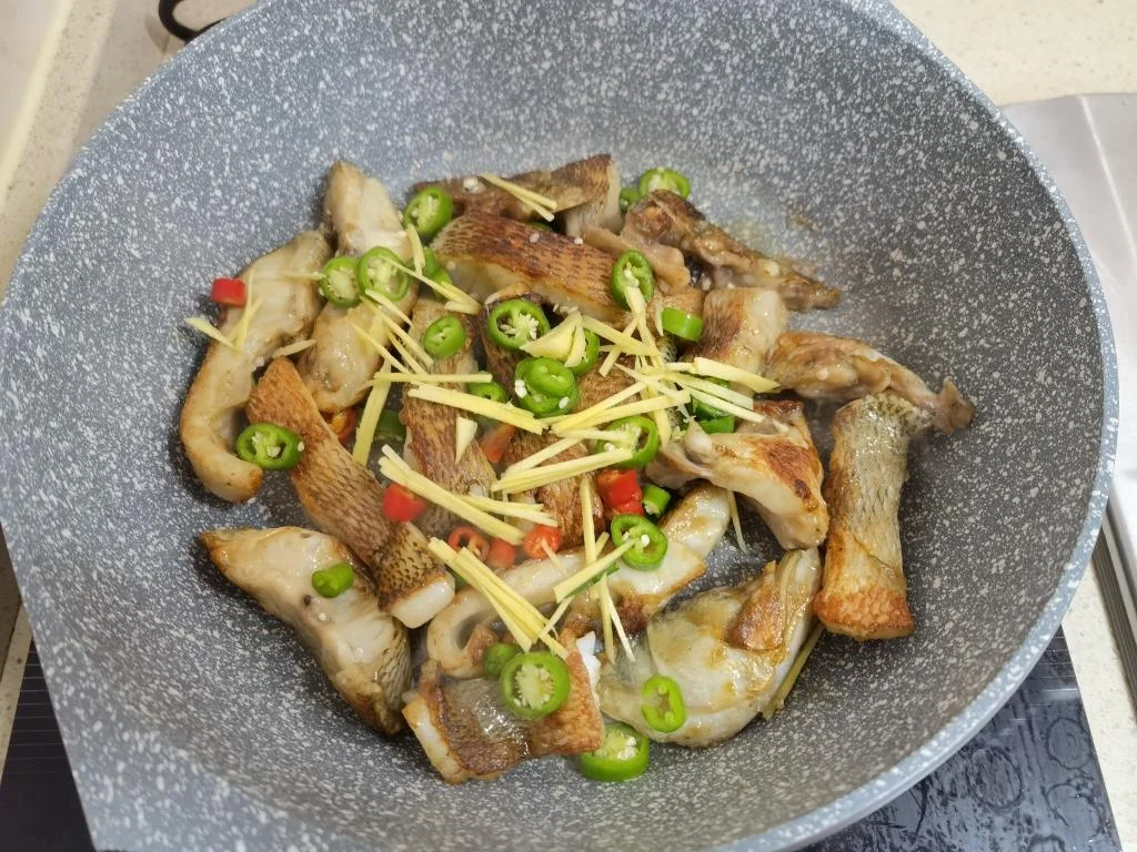 Pan-Fried Sea Bass Chunks