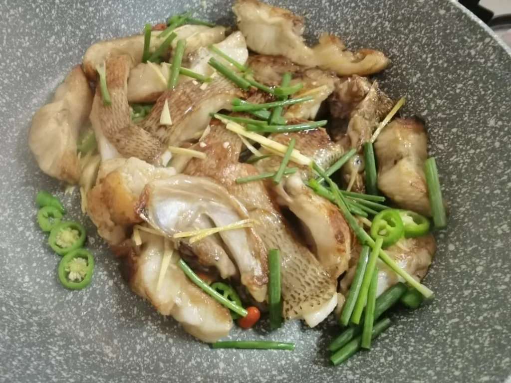 Pan-Fried Sea Bass Chunks