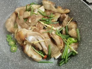 Pan-Fried Sea Bass Chunks