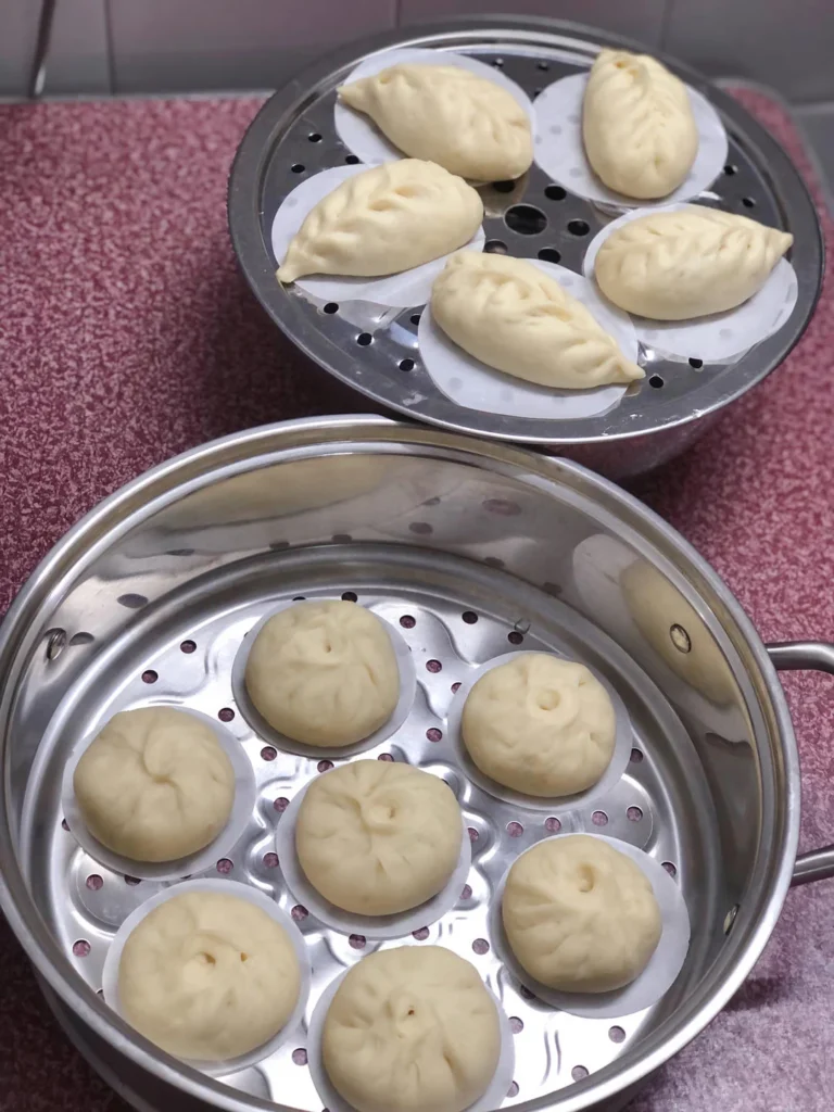 Pickled Mustard Greens and Pork Steamed Buns