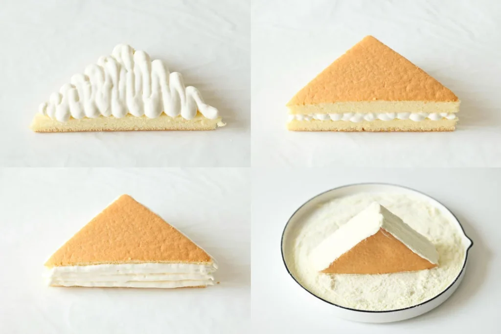 Creamy Cheese Milk Corner Cake