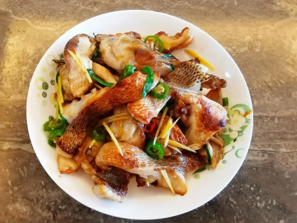 Pan-Fried Sea Bass Chunks