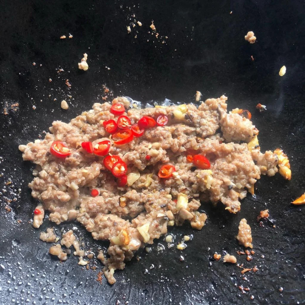 Minced Pork with Silky Tofu