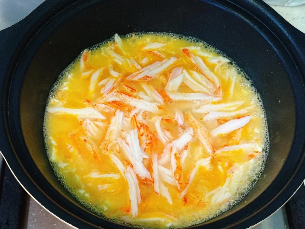 Crab Stick and Tofu Clay Pot