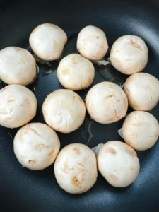 Button Mushrooms Stuffed with Shrimp Paste