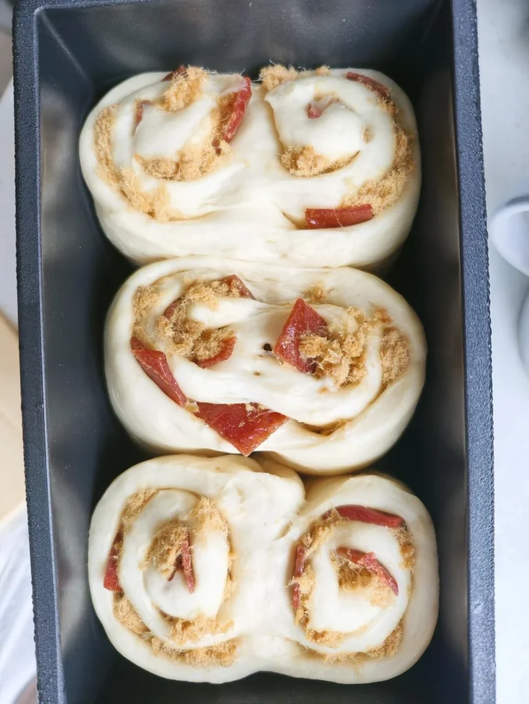 Pork Floss Toast Bread (Poolish Method)