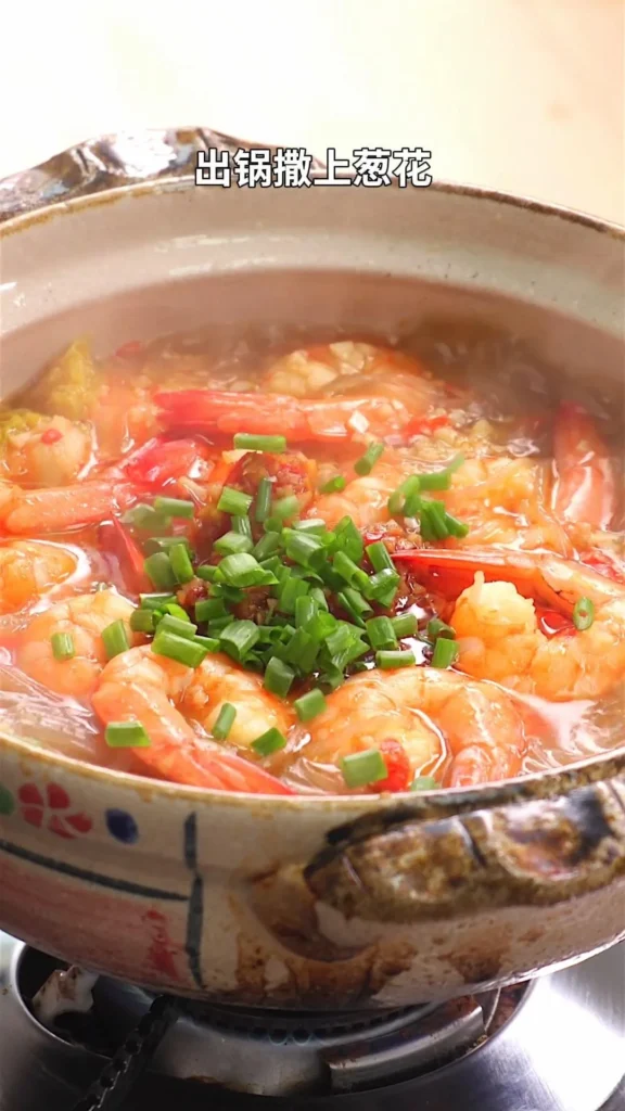 Shrimp and Glass Noodle Clay Pot