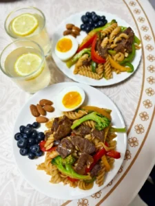 Kid-Friendly Breakfast Beef Pasta