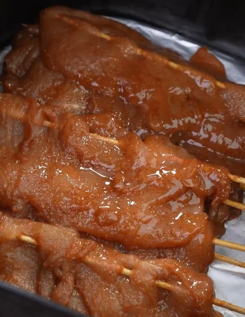 Air-Fryer BBQ Chicken Skewers