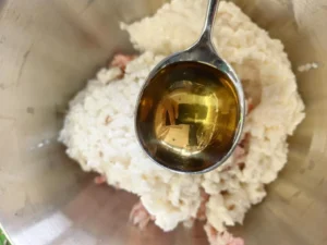 Steamed Yam and Pork Meatballs