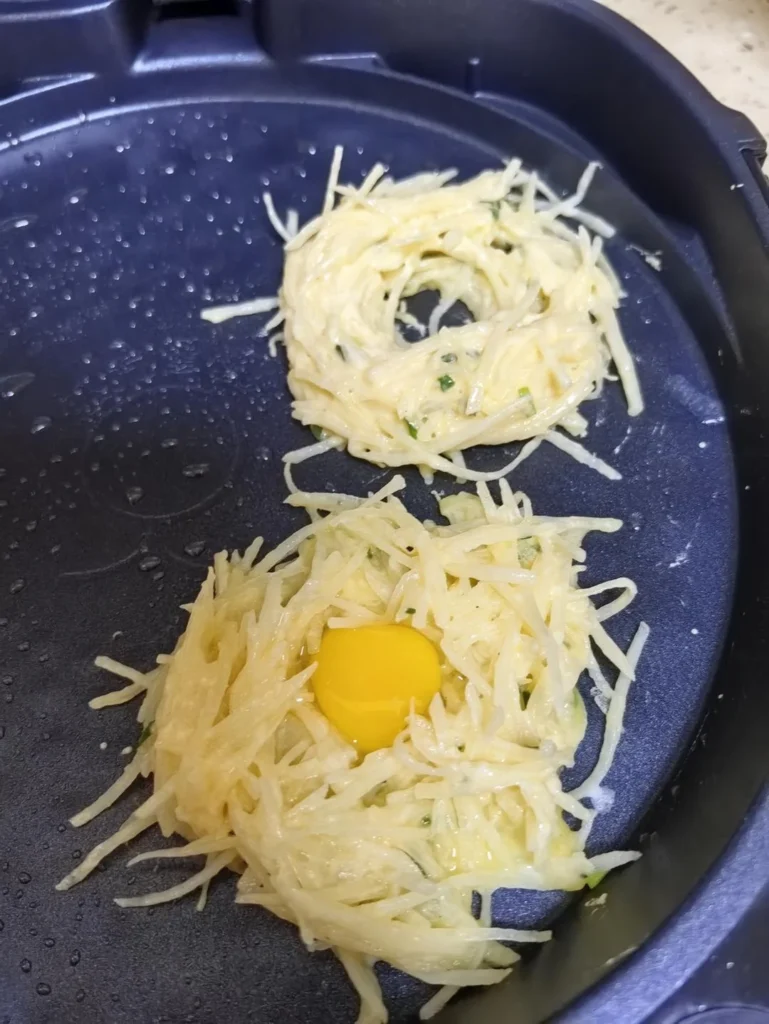Quick Breakfast Potato and Egg Pancake
