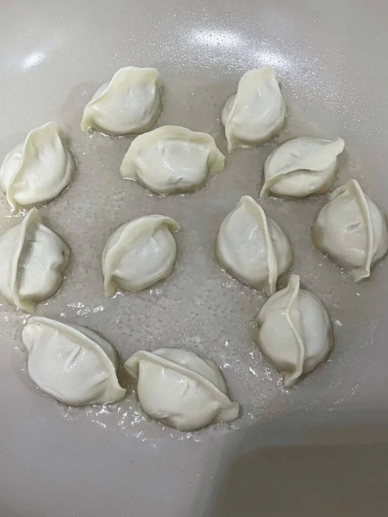 10-Minute Pan-Fried Dumplings for Breakfast