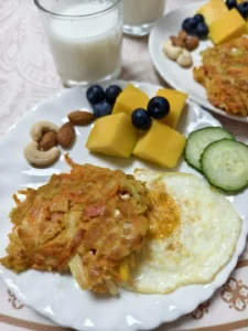Kids’ Breakfast Vegetable Pancakes