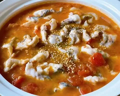 Tomato Fish Soup with Snakehead
