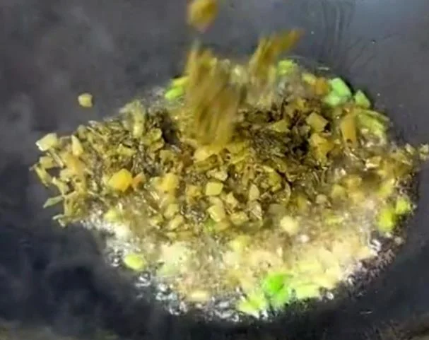 Pickled Mustard Greens, Fava Beans and Spring Bamboo Shoots