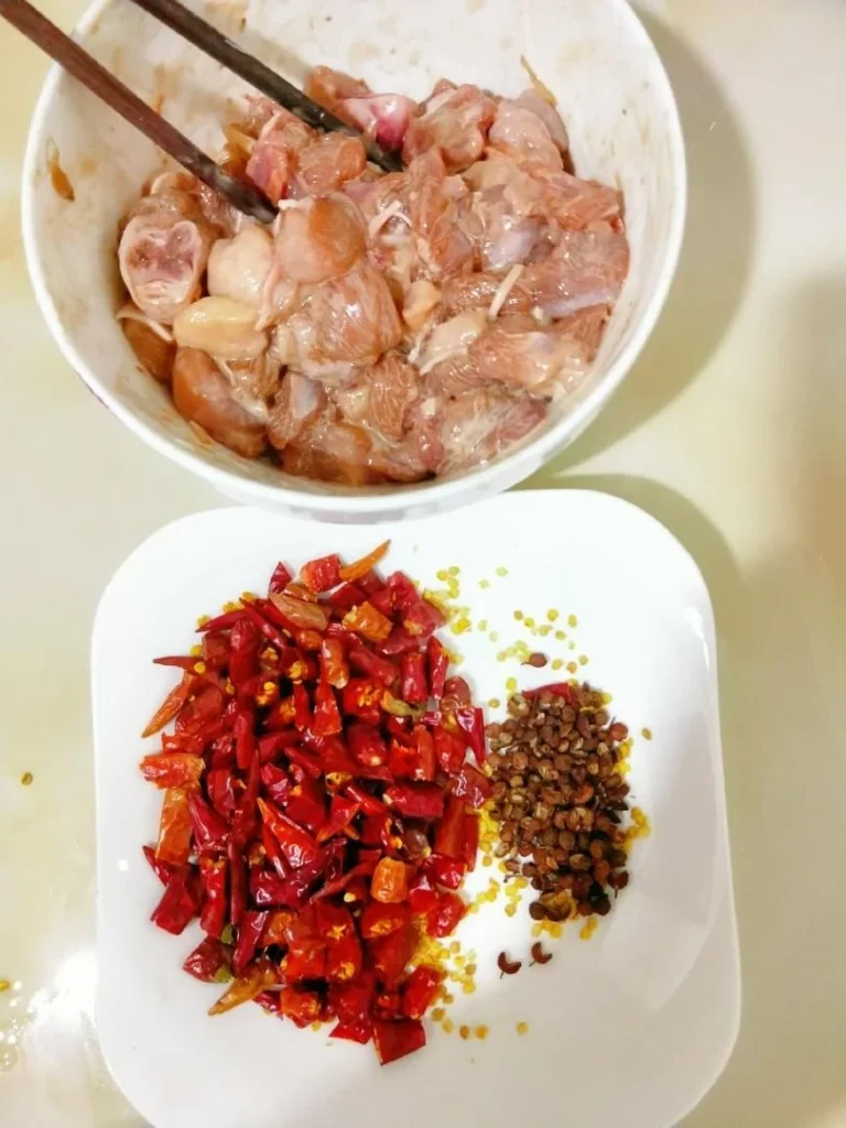 Spicy Diced Chicken with Dry Chilies