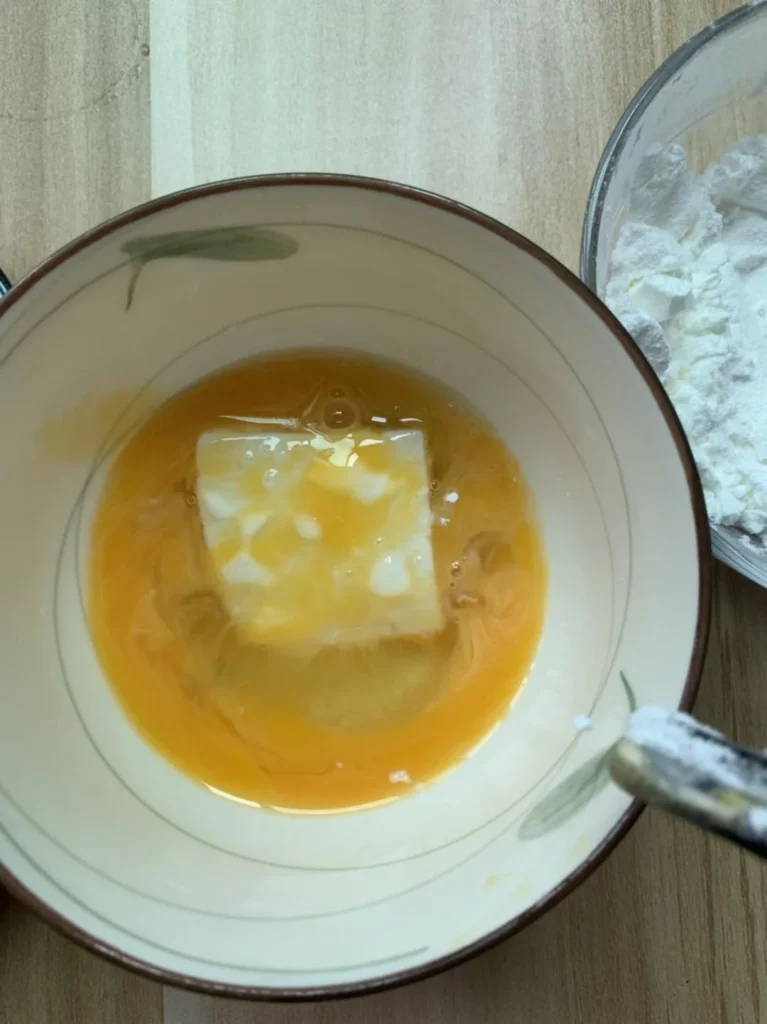 Pan-Fried Tofu with Egg Coating