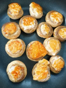 Button Mushrooms Stuffed with Shrimp Paste