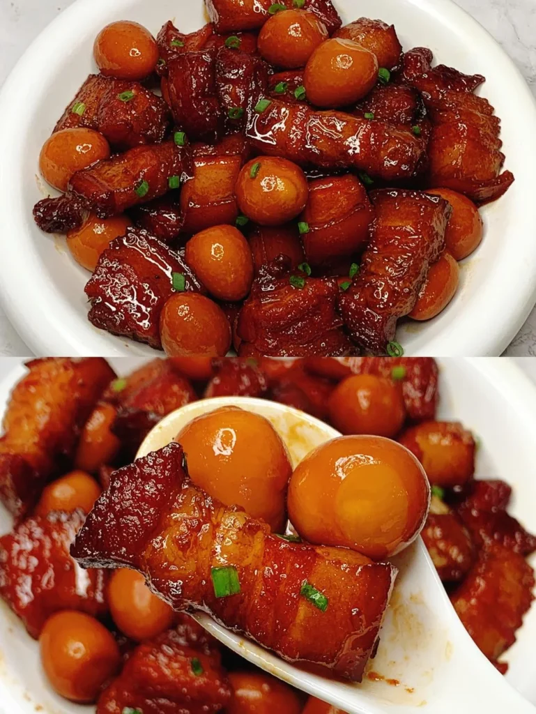 Mind-Blowing Braised Pork Belly with Quail Eggs