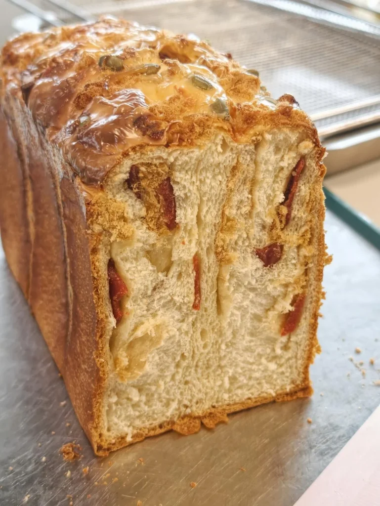 Pork Floss Toast Bread (Poolish Method)