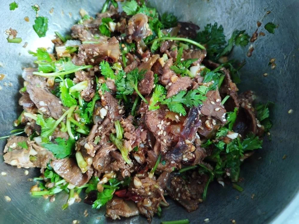 Beef with Cilantro Salad