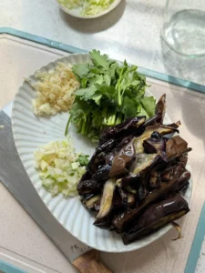 Garlic Eggplant Strips