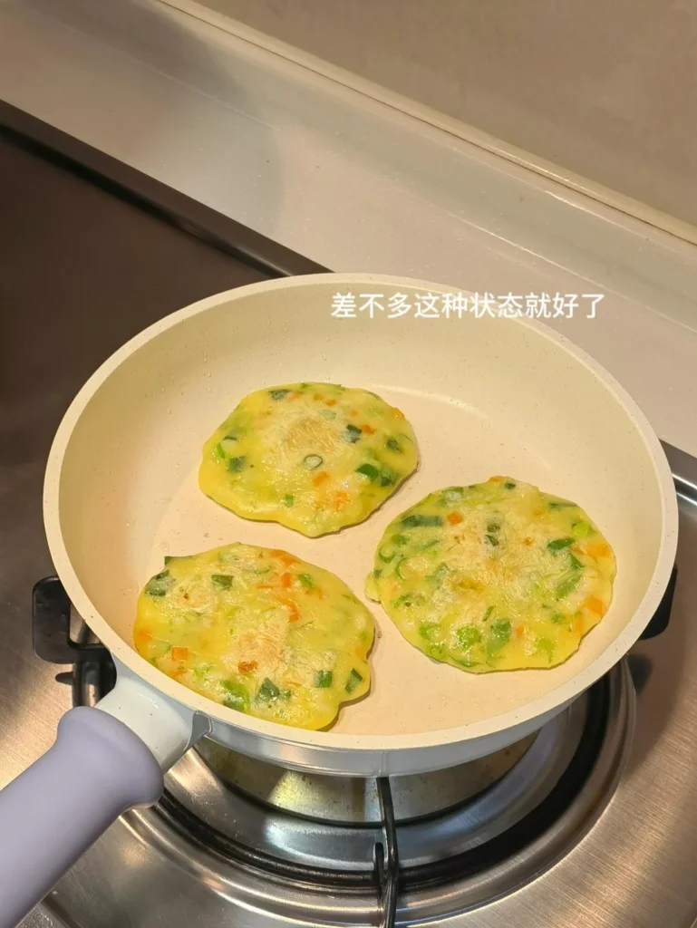 Veggie & Shrimp Mini Pancakes (15-Month Toddler Breakfast)