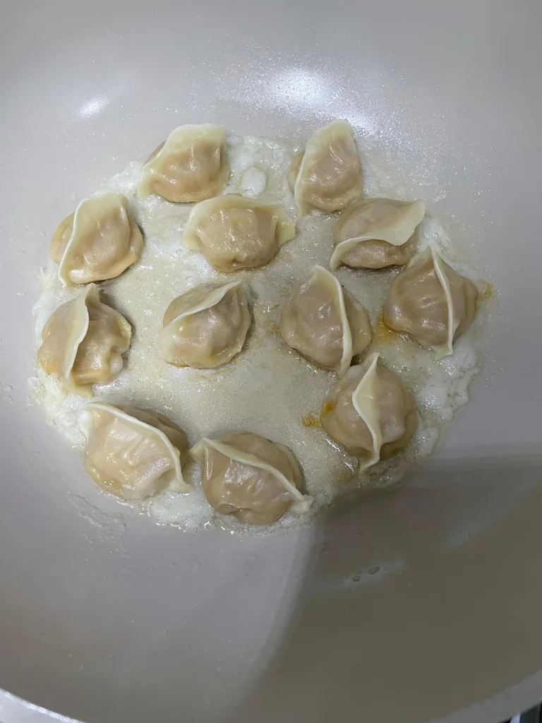 10-Minute Pan-Fried Dumplings for Breakfast